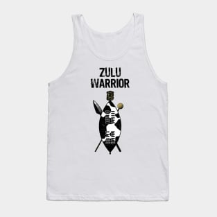 Zulu Warrior Shield Cow Hide Spear Knobkerrie South Africa Tank Top